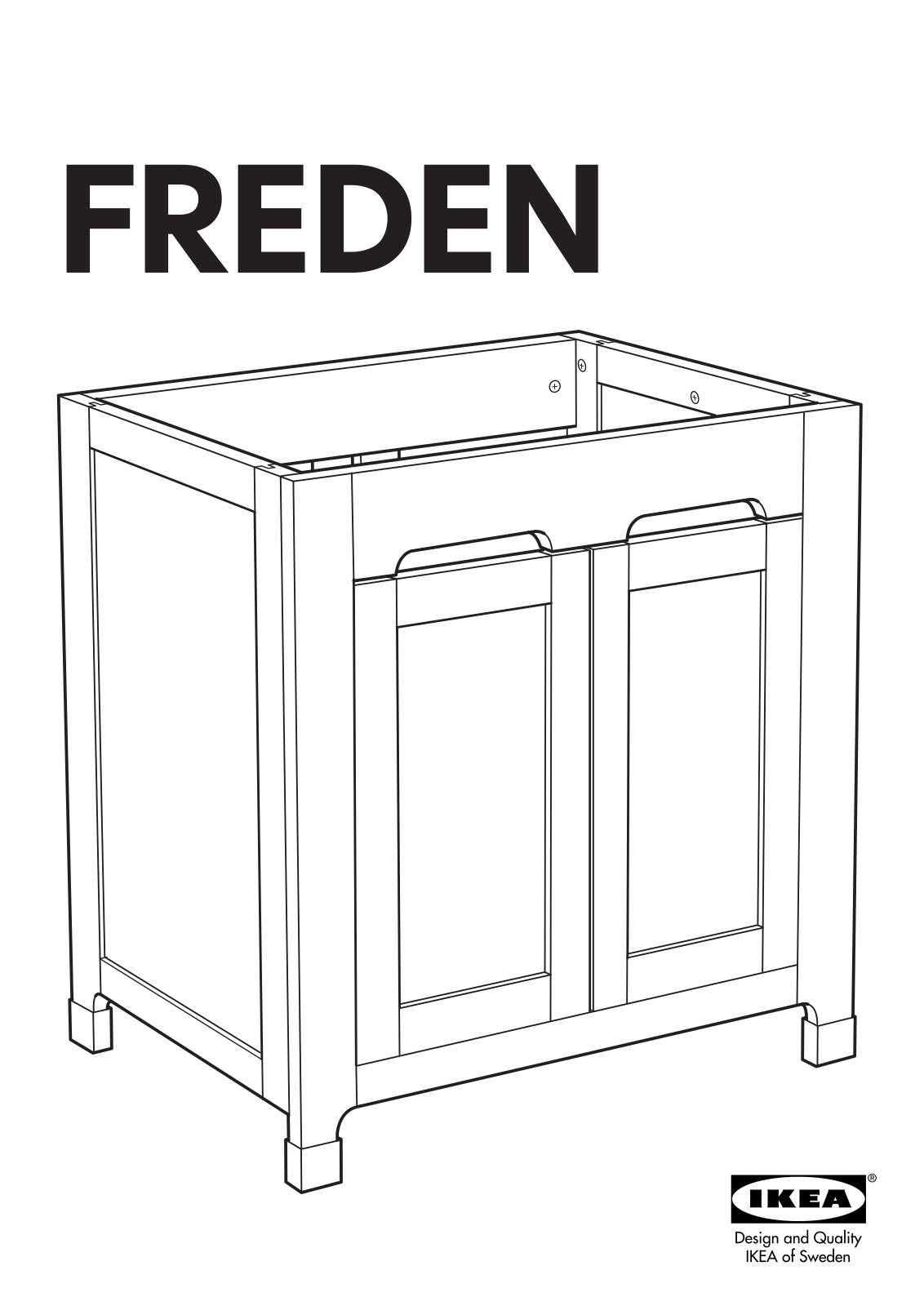 IKEA FREDEN SINK CABINET Assembly Instruction