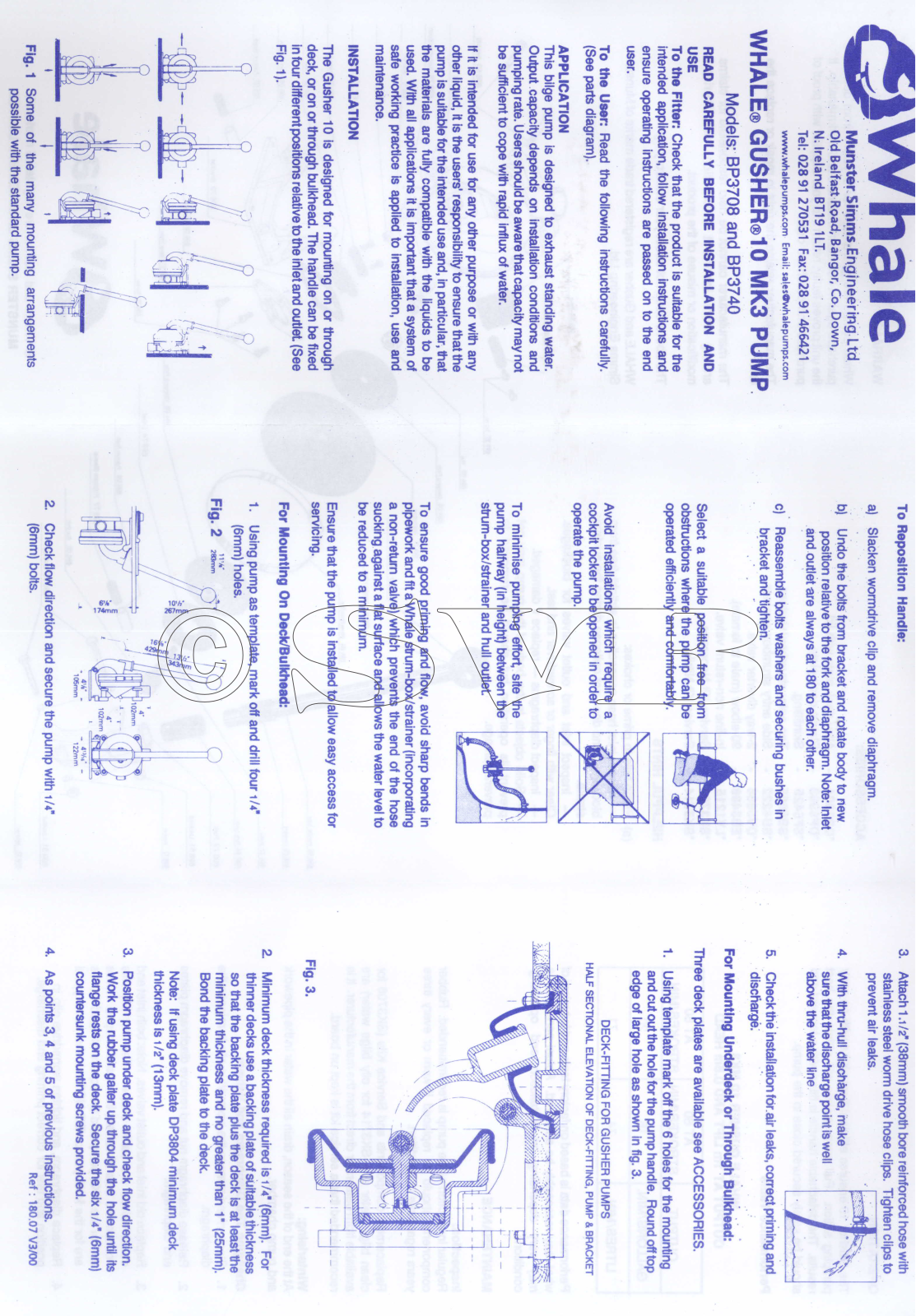 WHALE BP3708, BP3740 User guide - ManualMachine.com