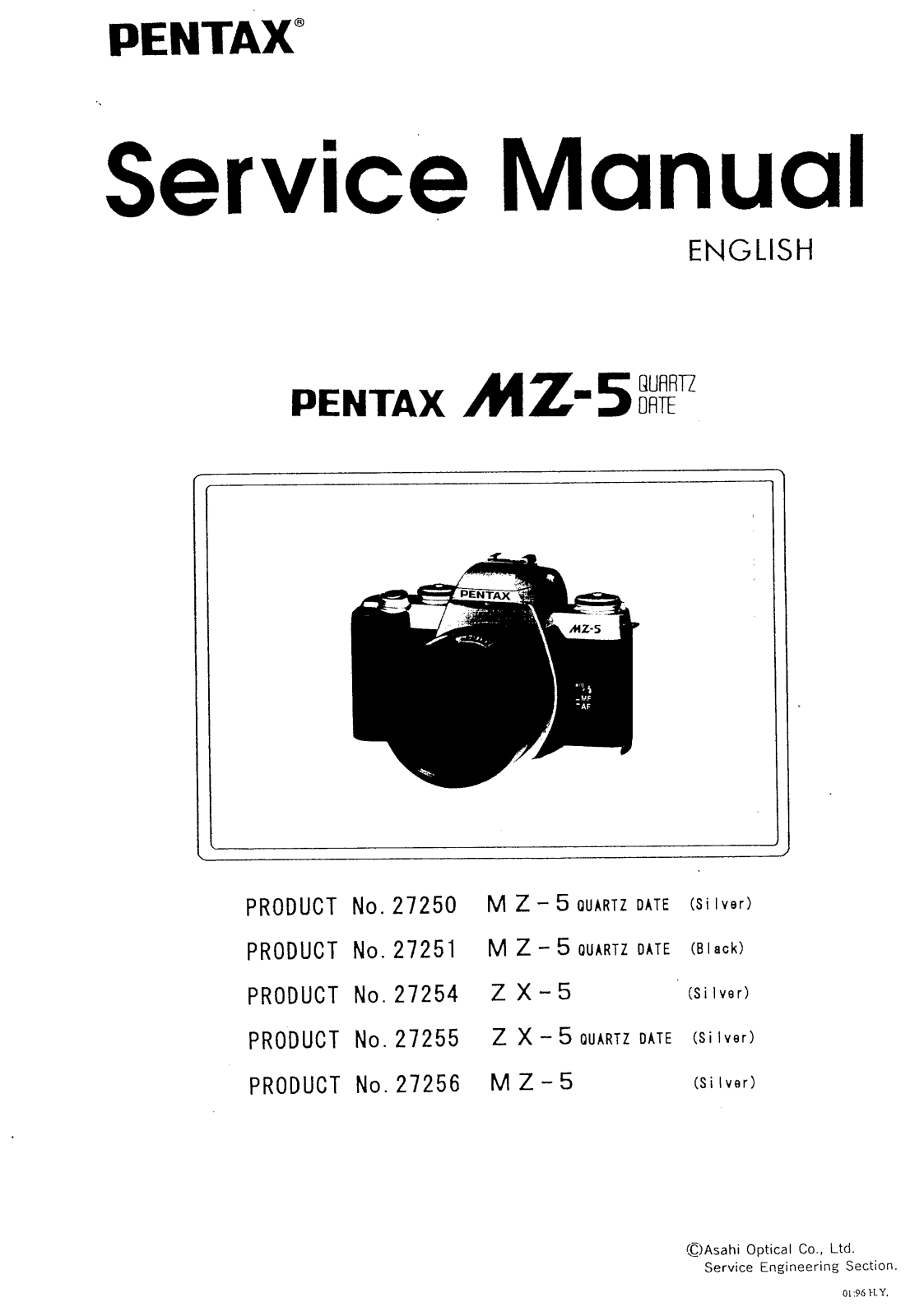 Pentax MZ-5 Service Manual