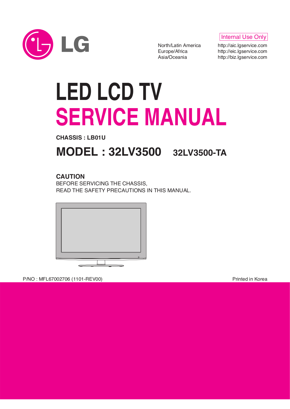 LG 32LV3500-TA Schematic