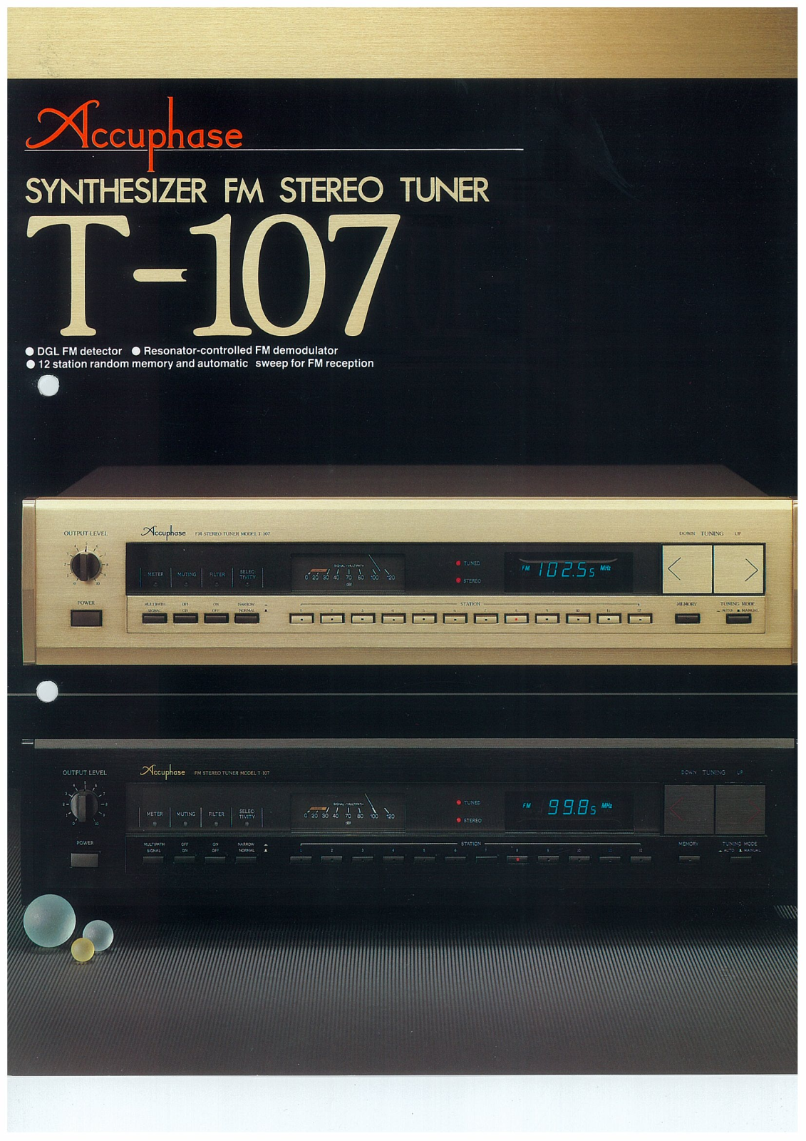 Accuphase T-107 Brochure