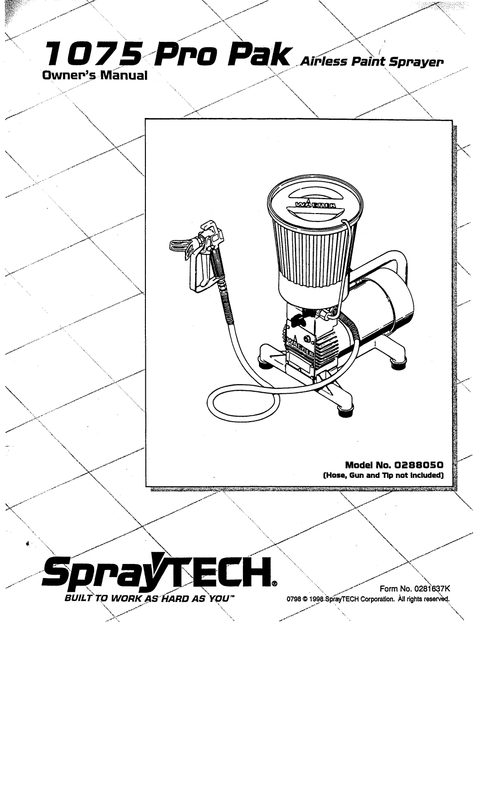 Spraytech 1075 PRO User Manual