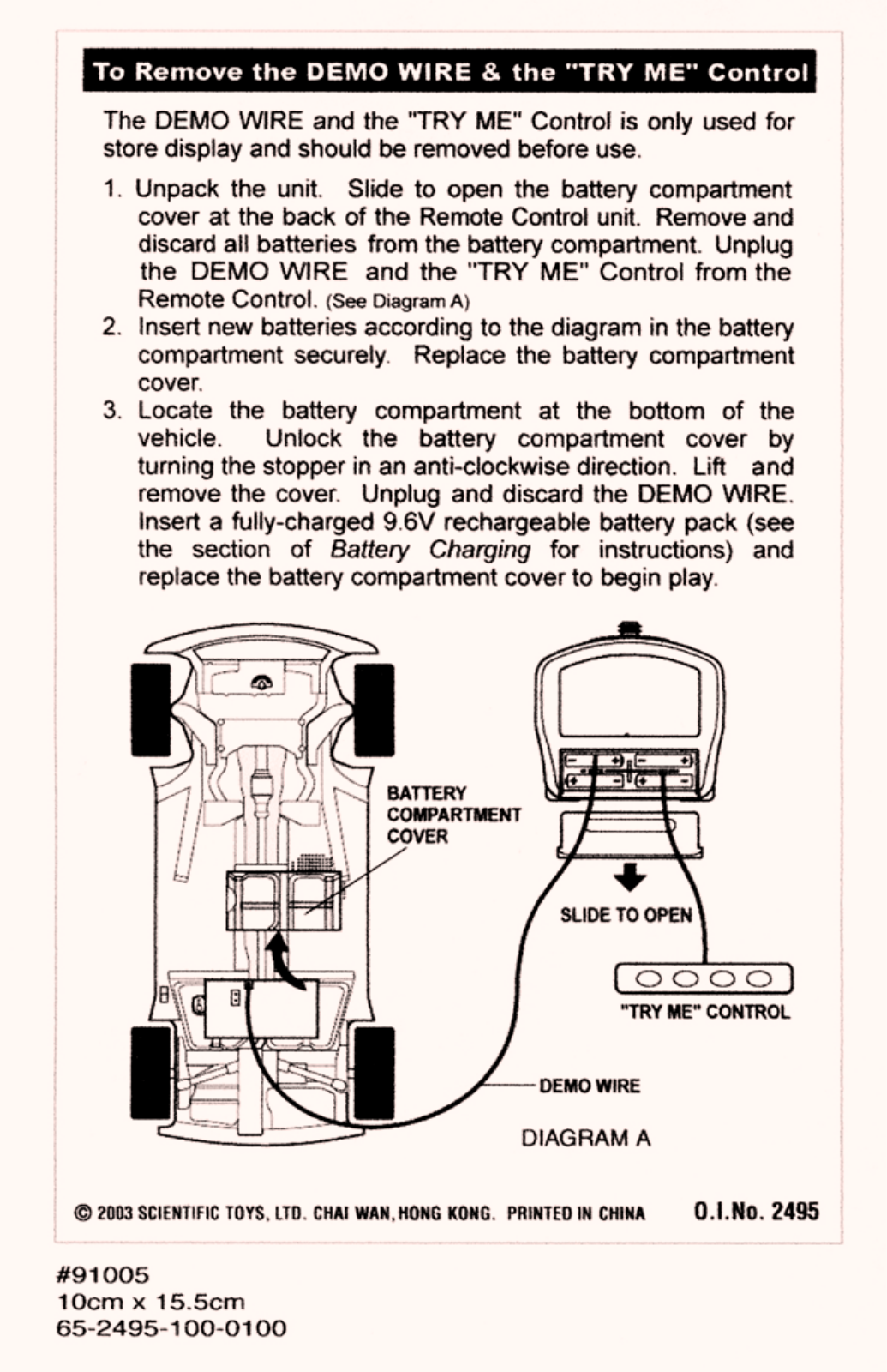 Scientific Toys E895 User Manual