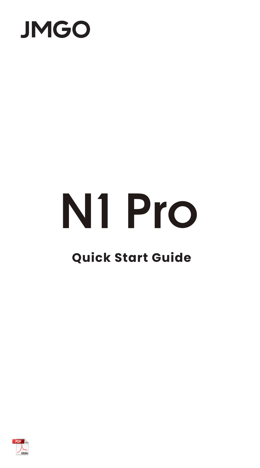Jmgo N1S Pro 4K Quick Start Guide - ManualMachine.com