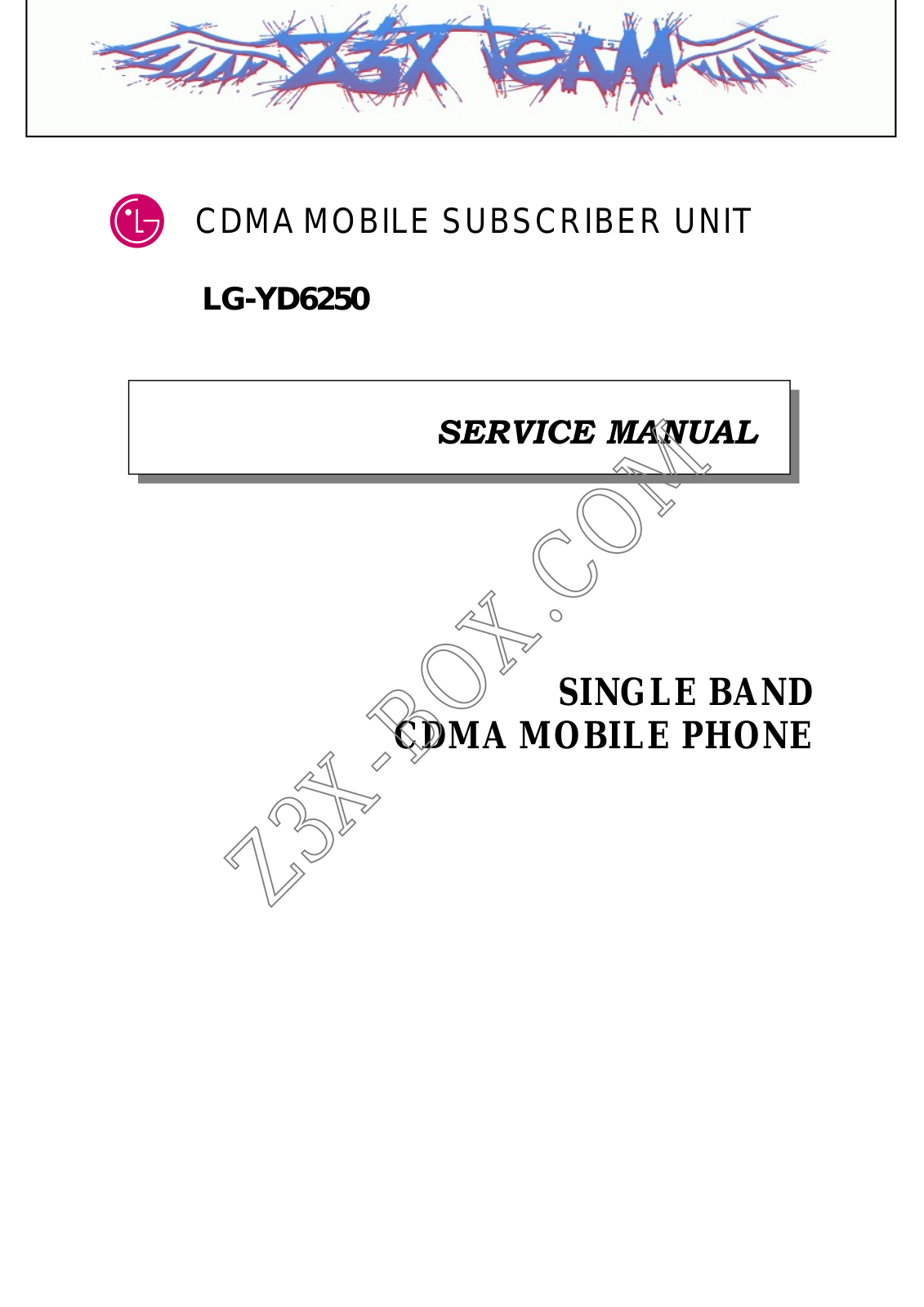 LG YD6250 Service Manual