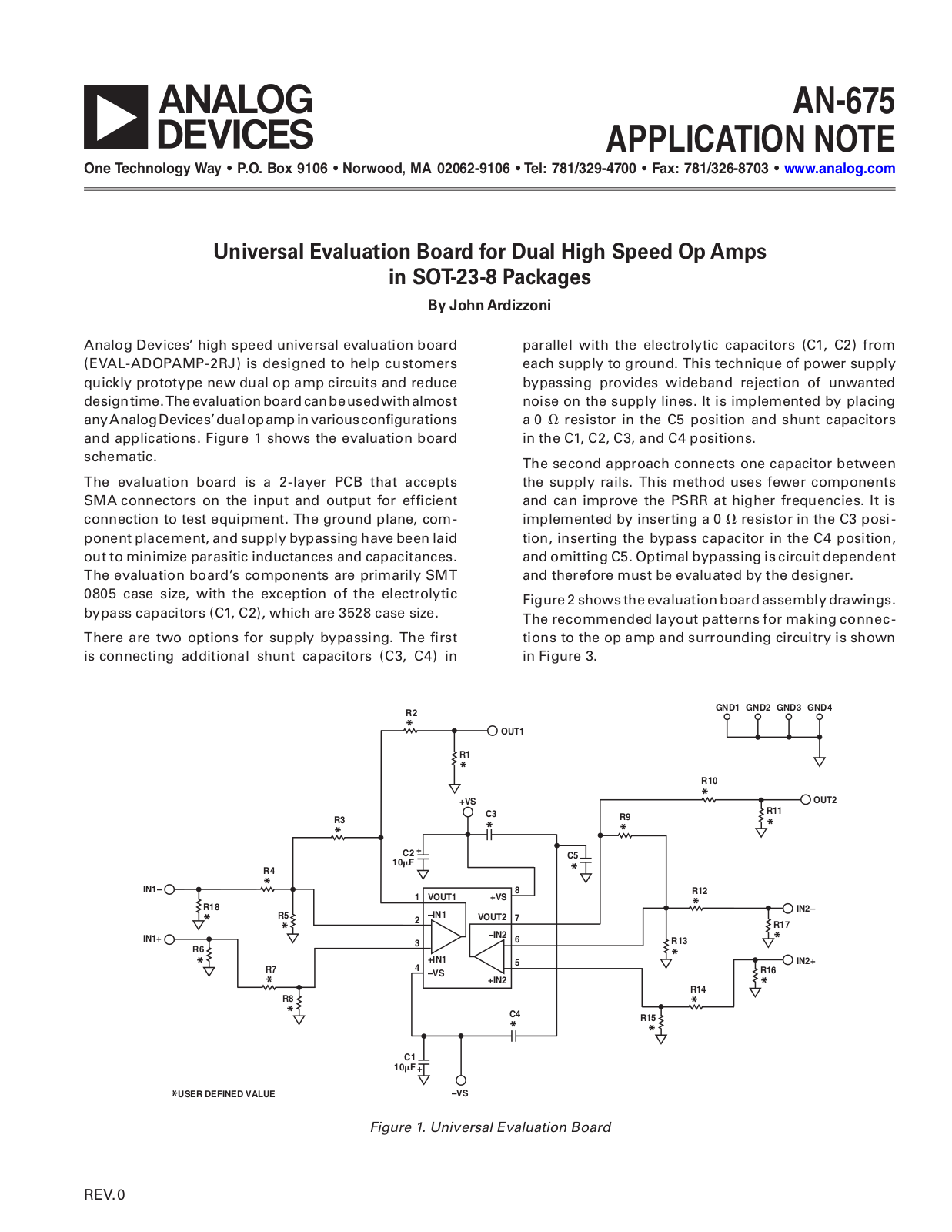 Analog Devices AN675 Application Notes