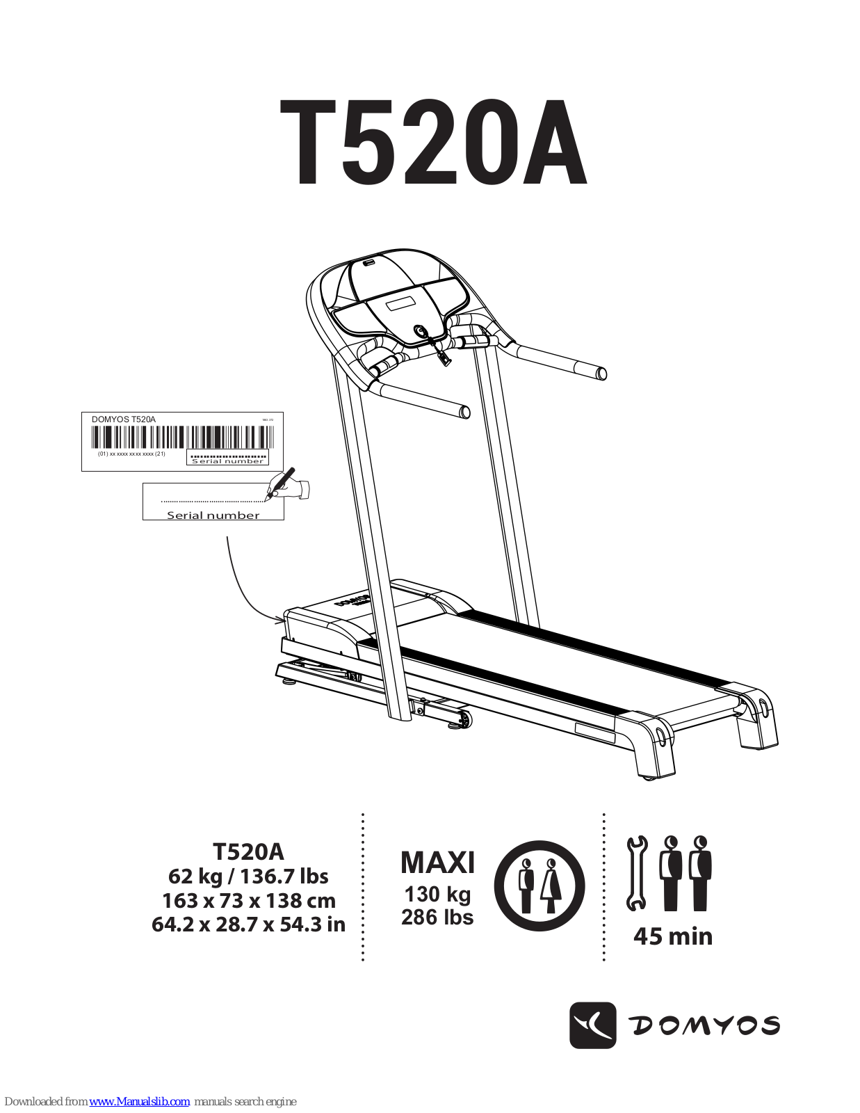 Domyos T520A User Manual