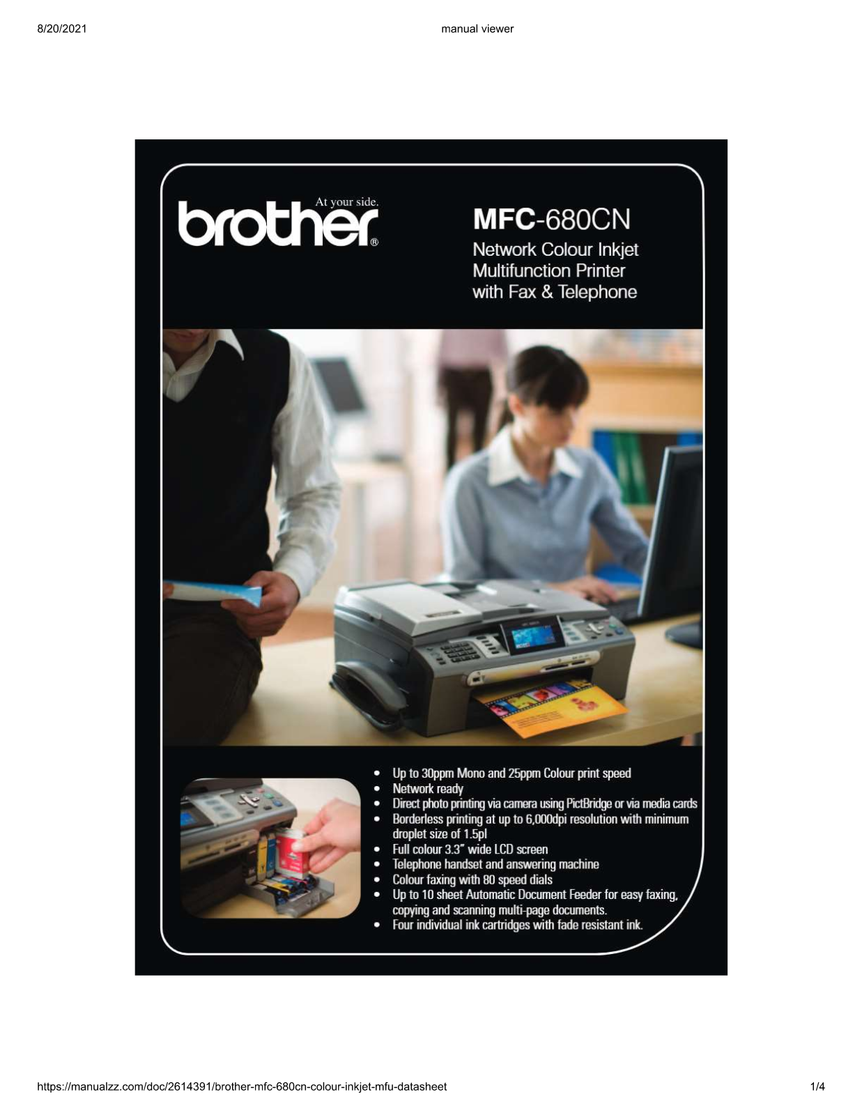 Brother mfc-680cn Datasheet