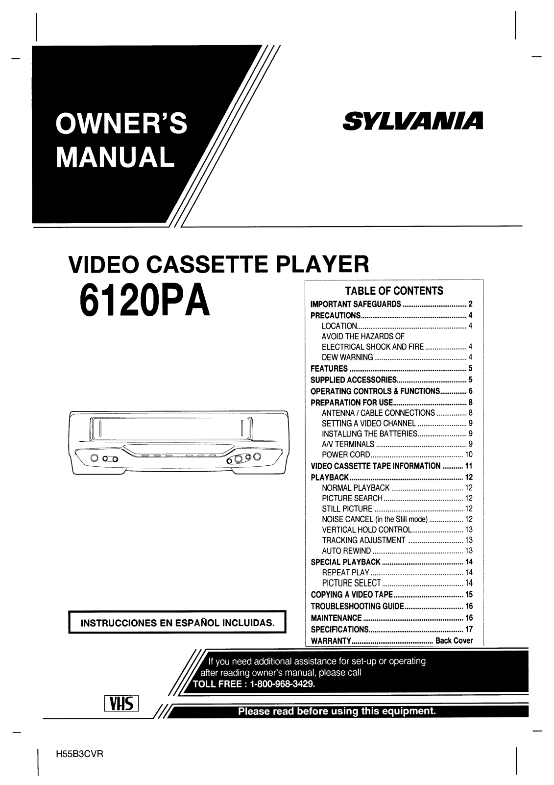 Sylvania 6120PA User Manual