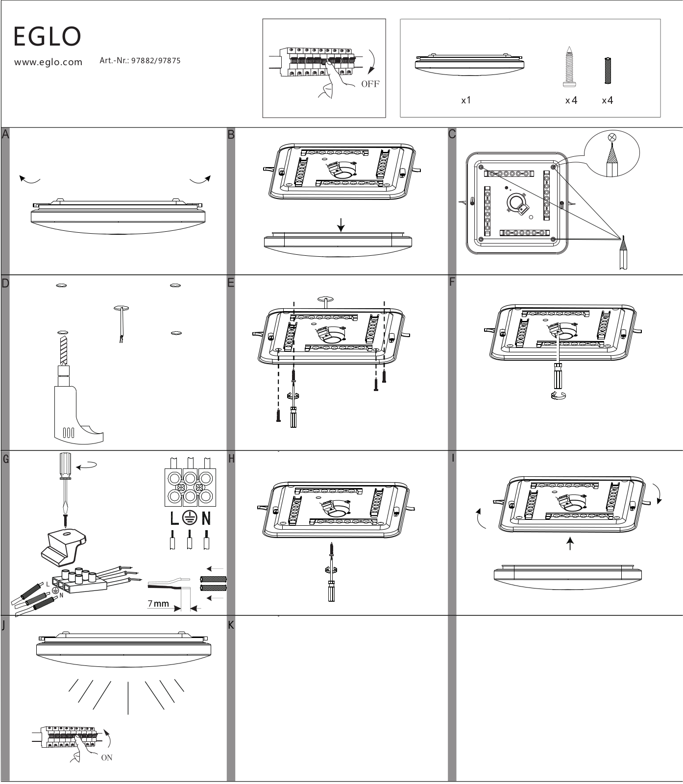 Eglo 97875 User manual