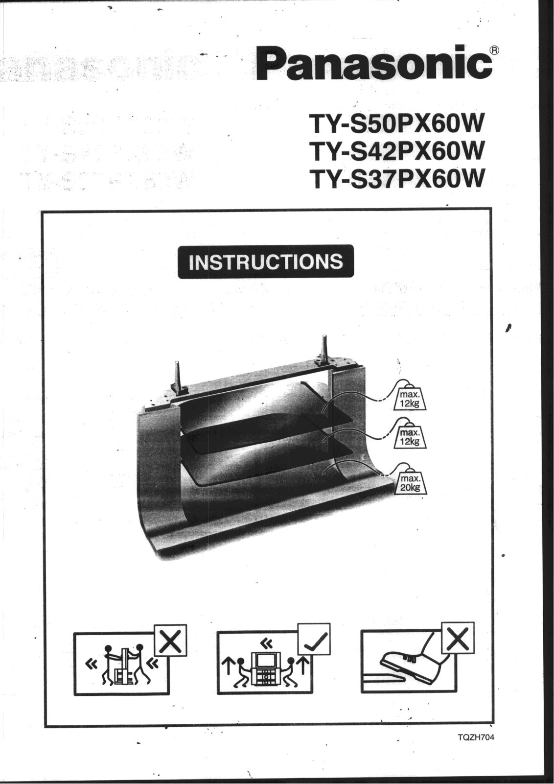 Panasonic TY-S42PX60W, TY-S37PX60W, TY-S50PX60W User Manual