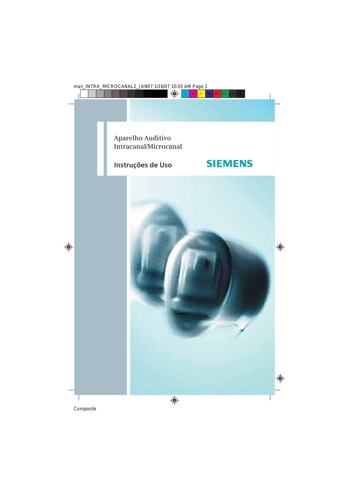 Siemens APARELHO AUDITIVO MICROCANAL, APARELHO AUDITIVO INTRACANAL Manual