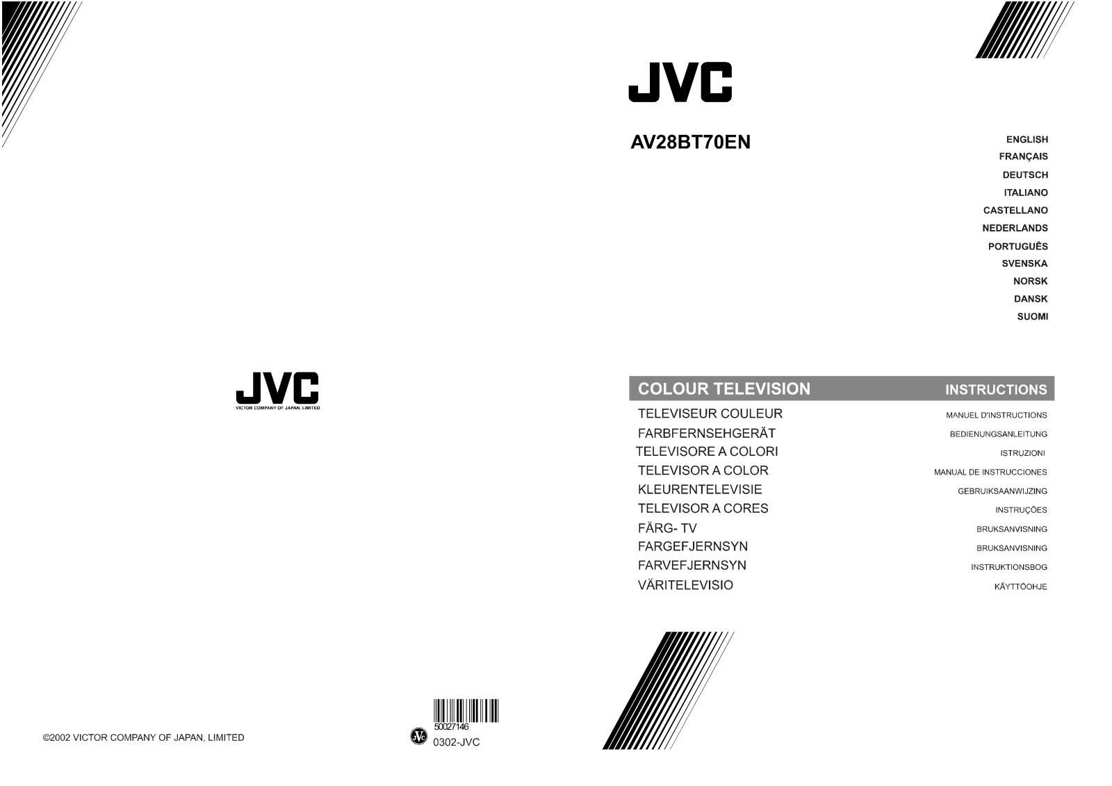 JVC AV28BT70EN User Manual