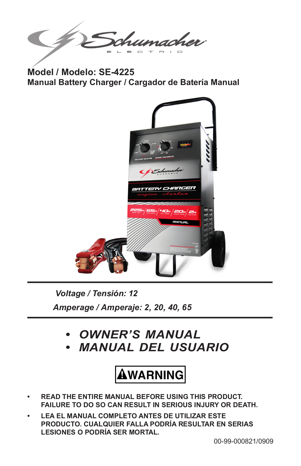 Schumacher SE-4225 User Manual