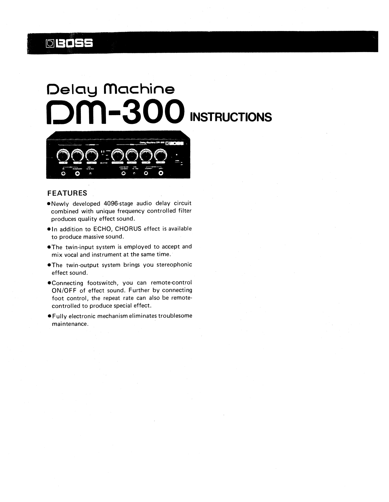 Roland DM 300 Service Manual