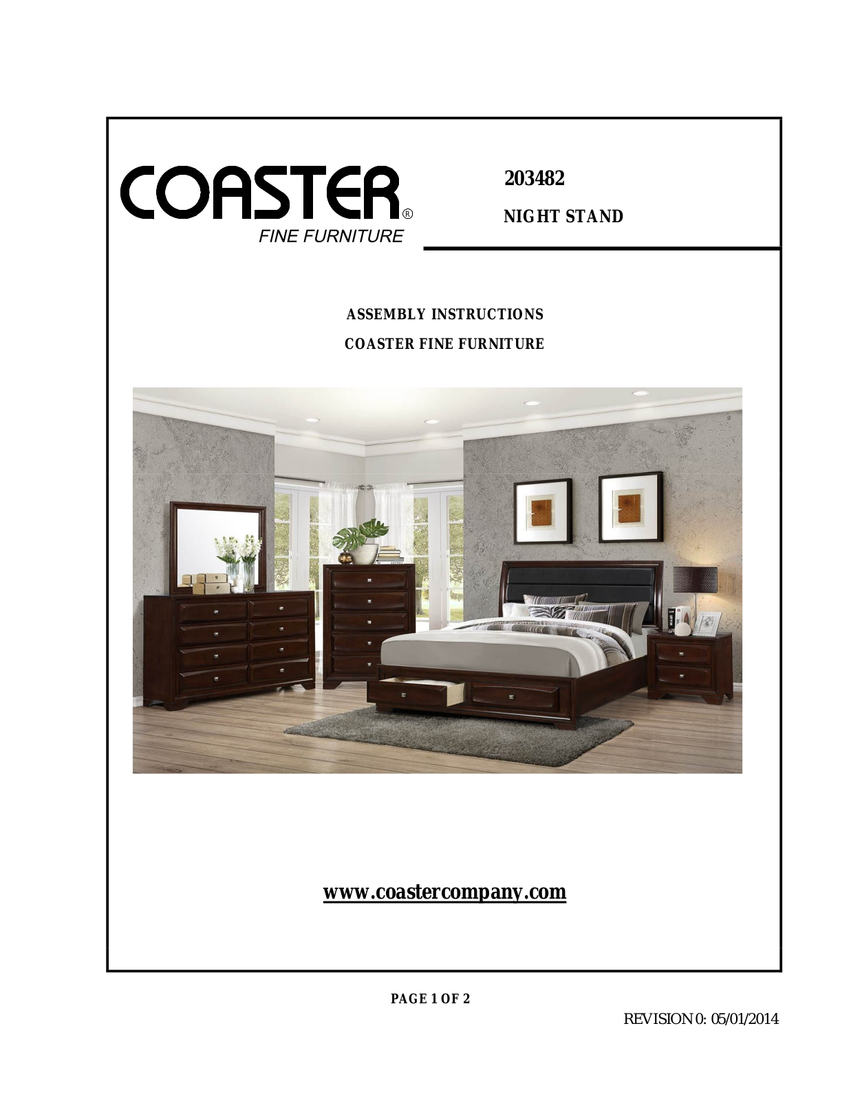 Coaster 203482 Assembly Guide - ManualMachine.com