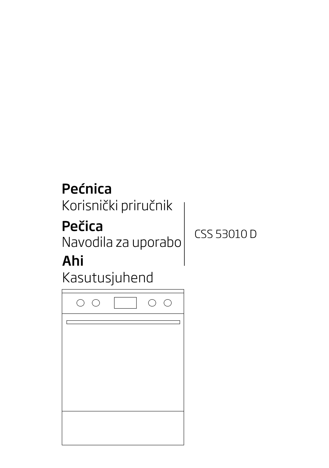 Beko CSS 53010 D User manual