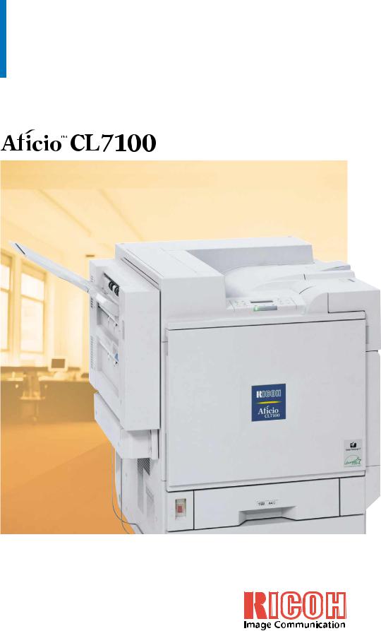 Ricoh AFICIO CL7100 User Manual