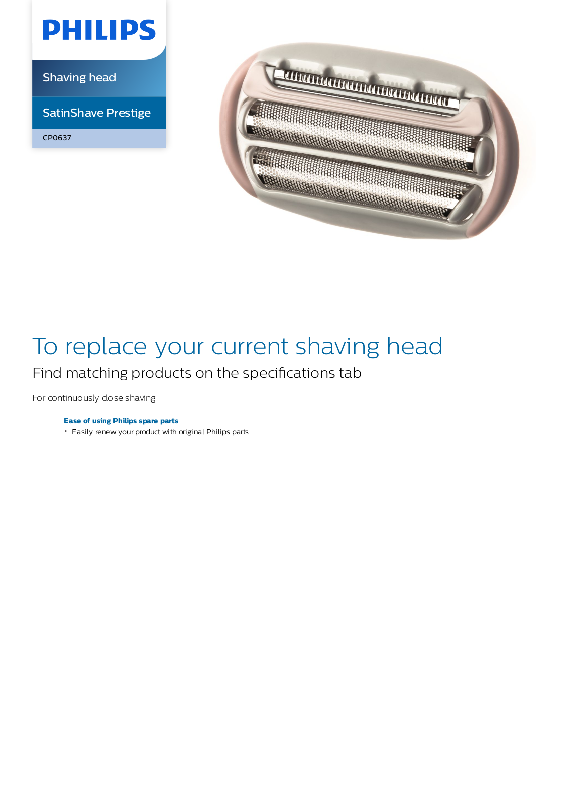 Philips CP0637/01 leaflet - ManualMachine.com