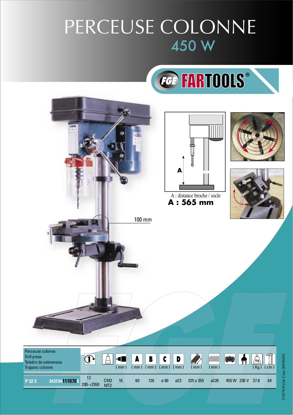 Fartools P22E User Manual