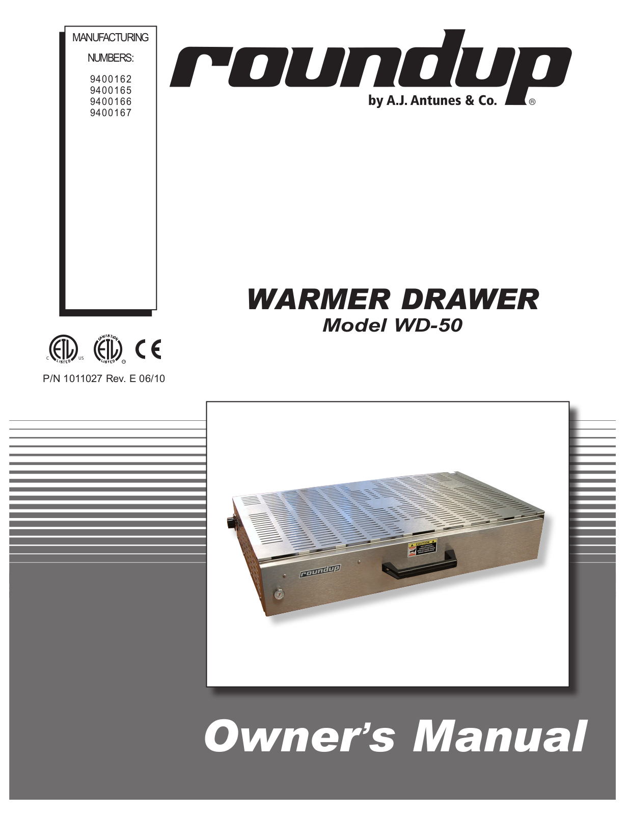 A.J. Antunes & Co WD-50 9400167 User Manual