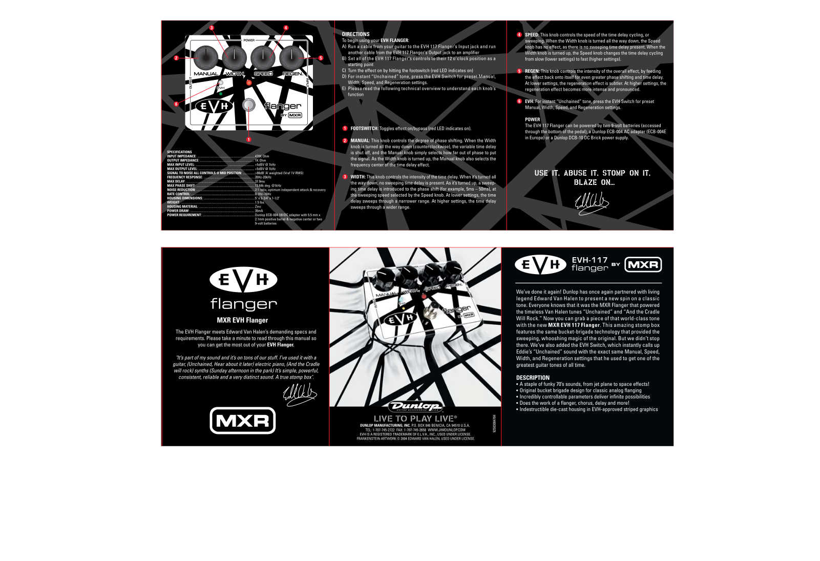 Dunlop EVH-117 User Manual