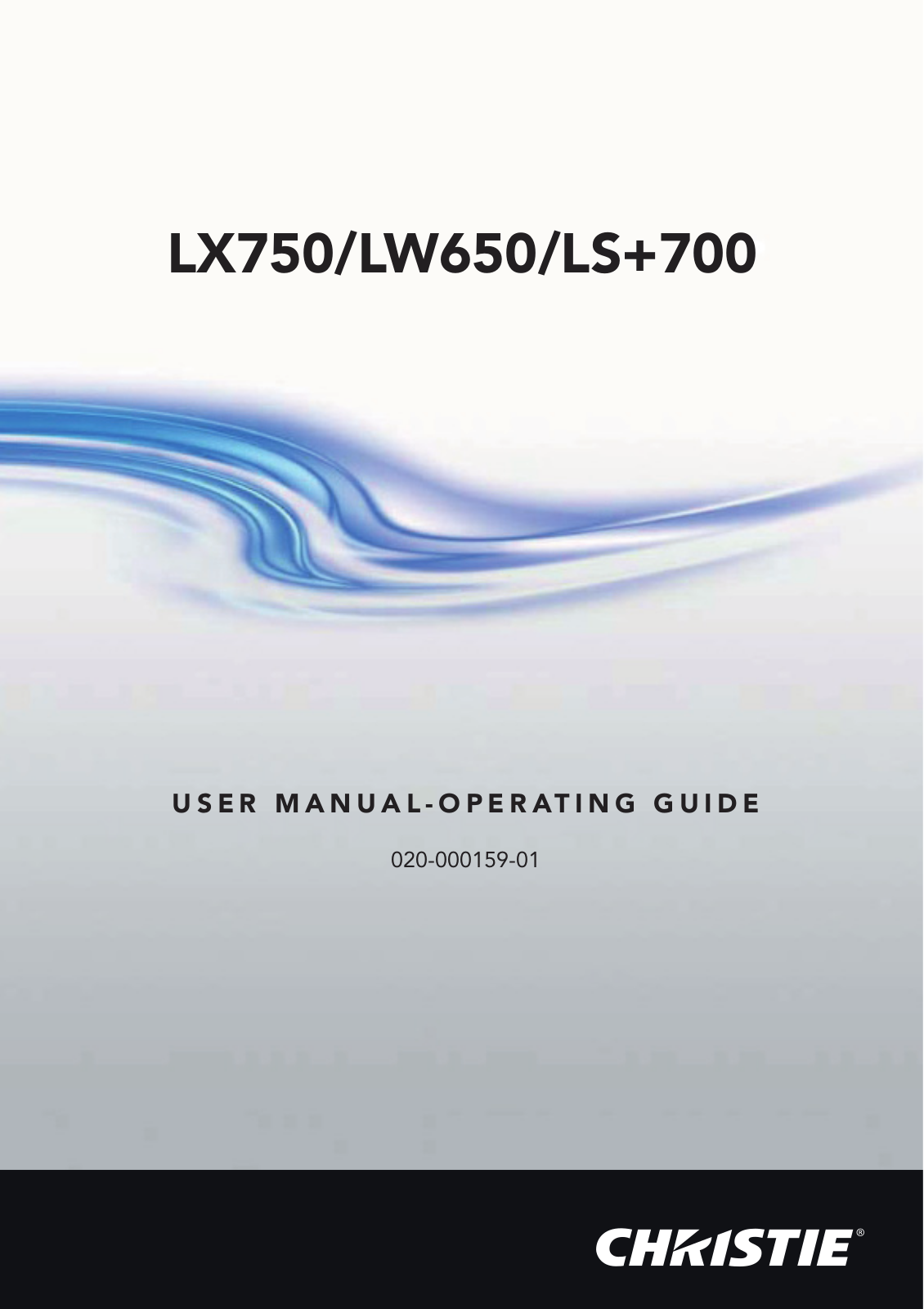 Christie LW650 User Manual