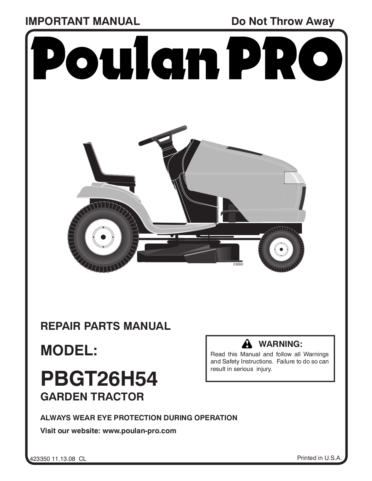 Poulan 423350, 96042004004 User Manual