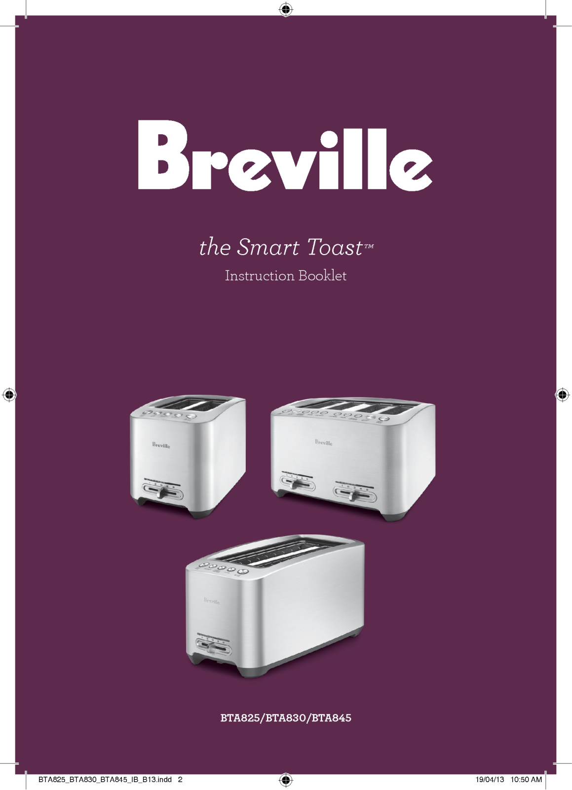 Breville BTA845BSS User Manual