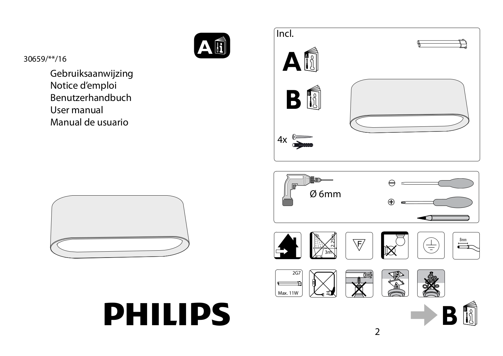 Philips 30659-31-16, 30659-48-16 User Manual