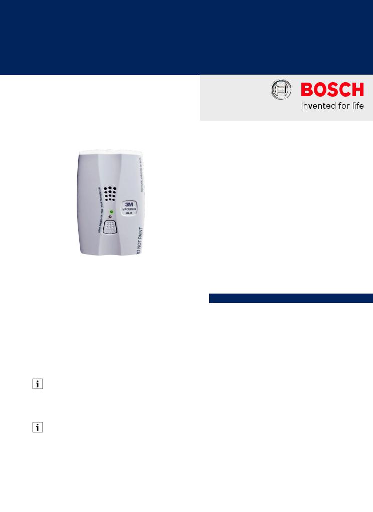 Bosch FCC-380 Specsheet