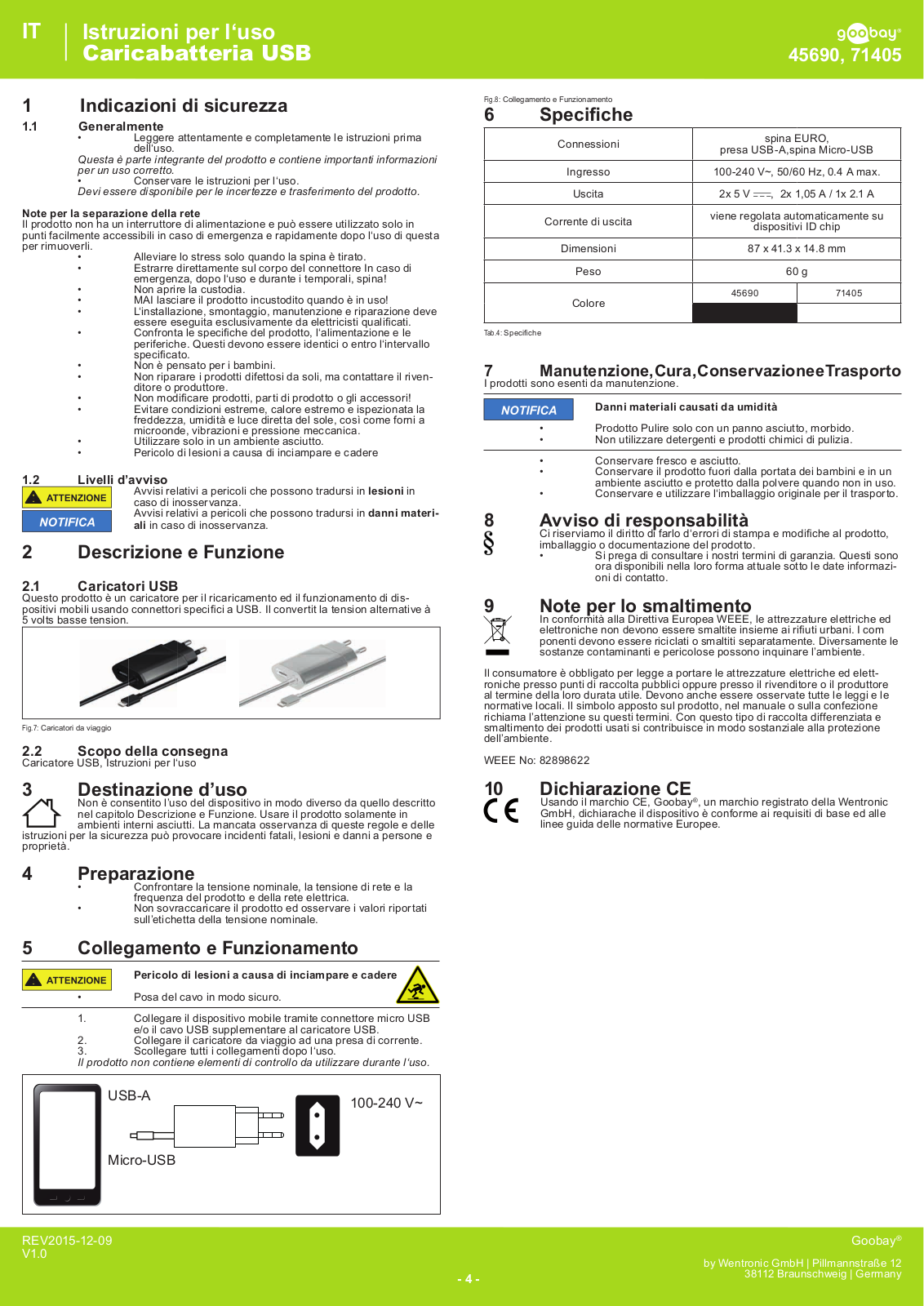 Goobay 45690, 71405 User manual - ManualMachine.com