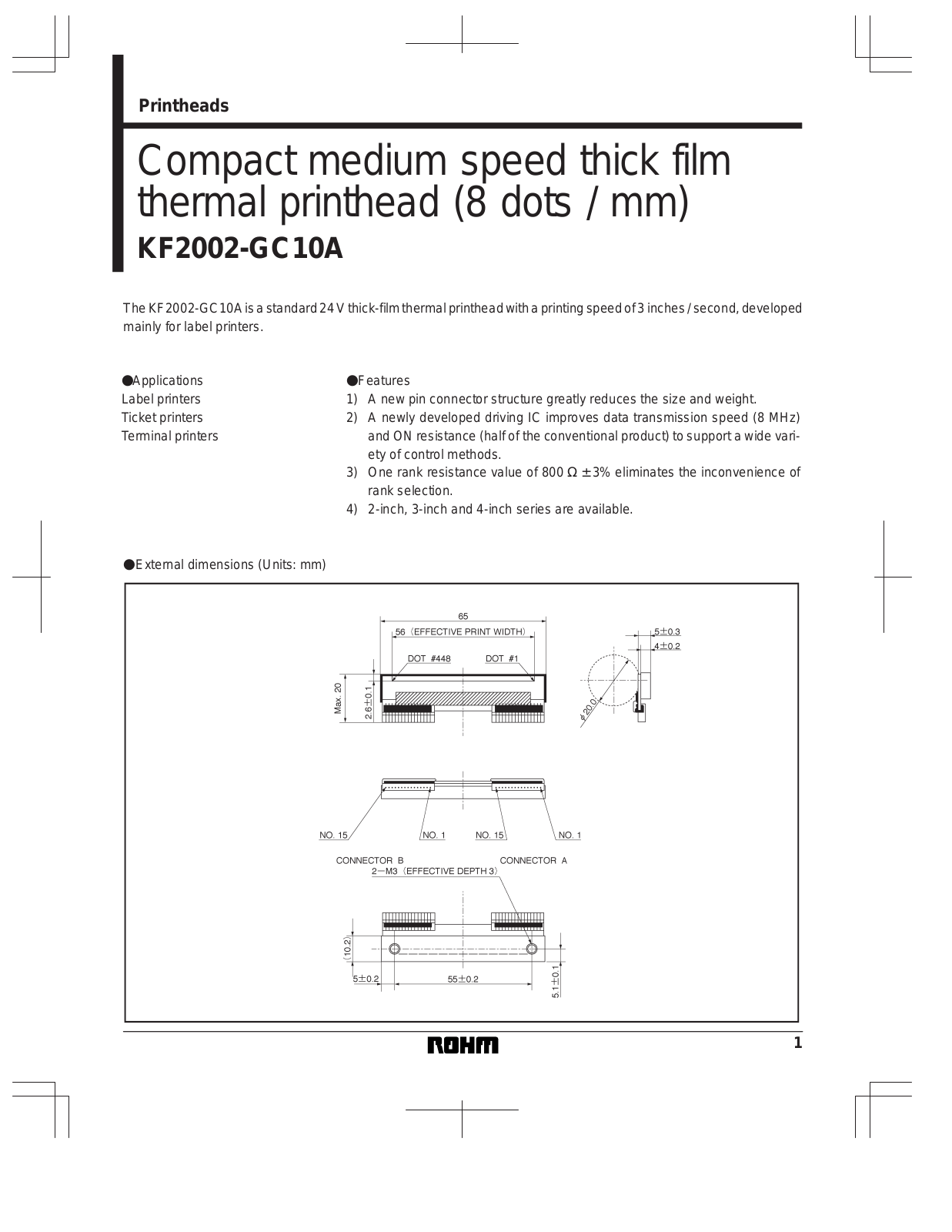 ROHM KF2002-GC10A Datasheet