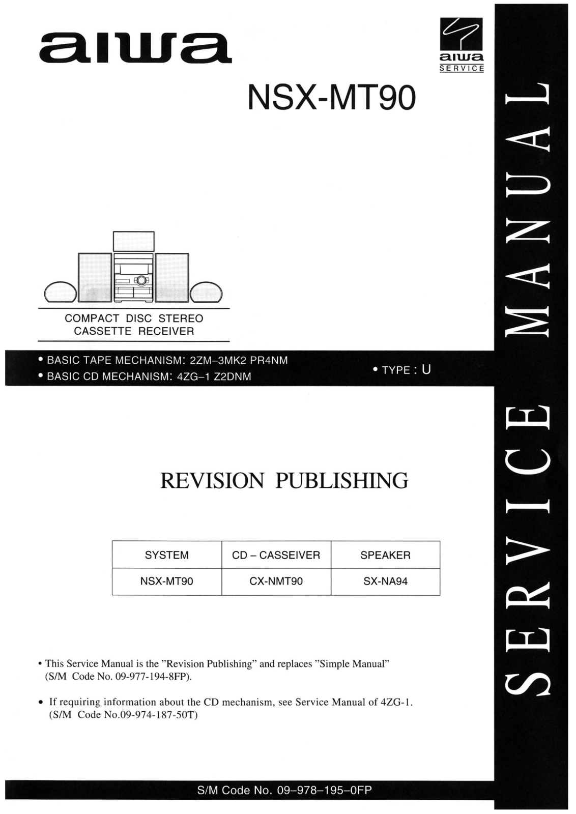 Aiwa NCX MT90U Service Manual