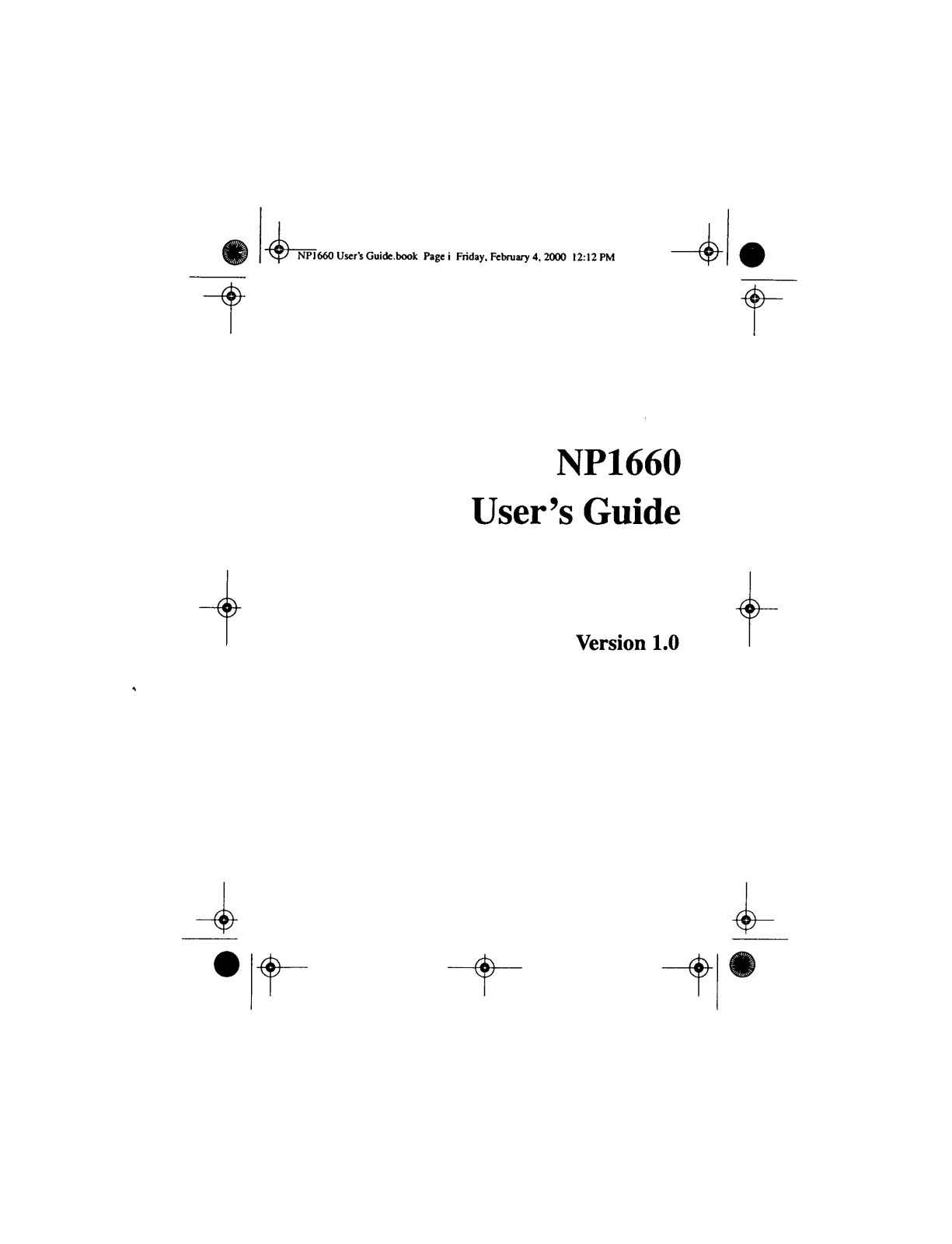 NeoPoint NP1660HKAL Users Manual