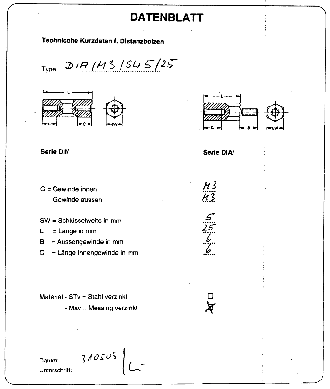 Datasheet DA 25MM Datasheet (FREI) - ManualMachine.com