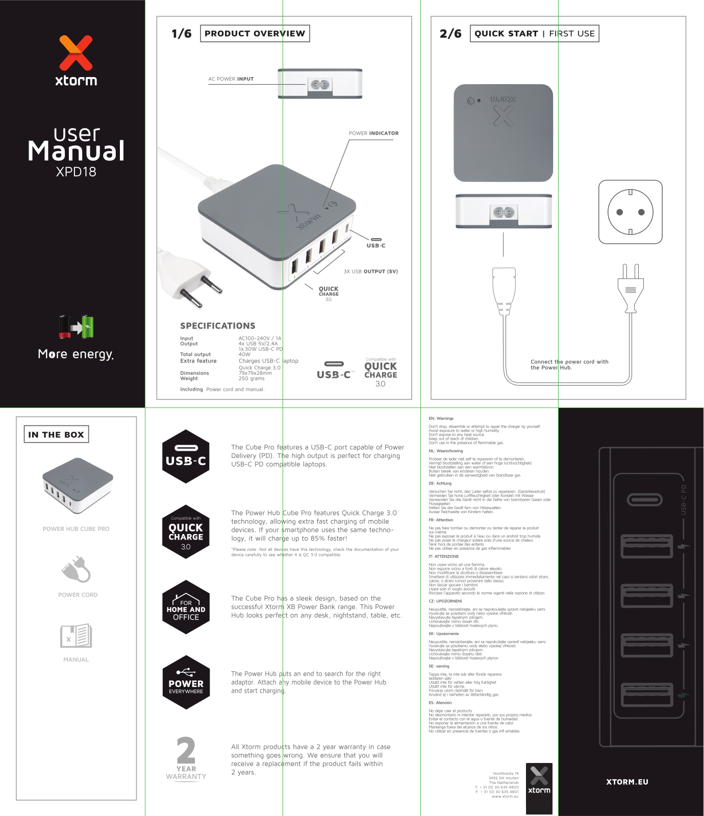 Xtorm XPD18 User guide