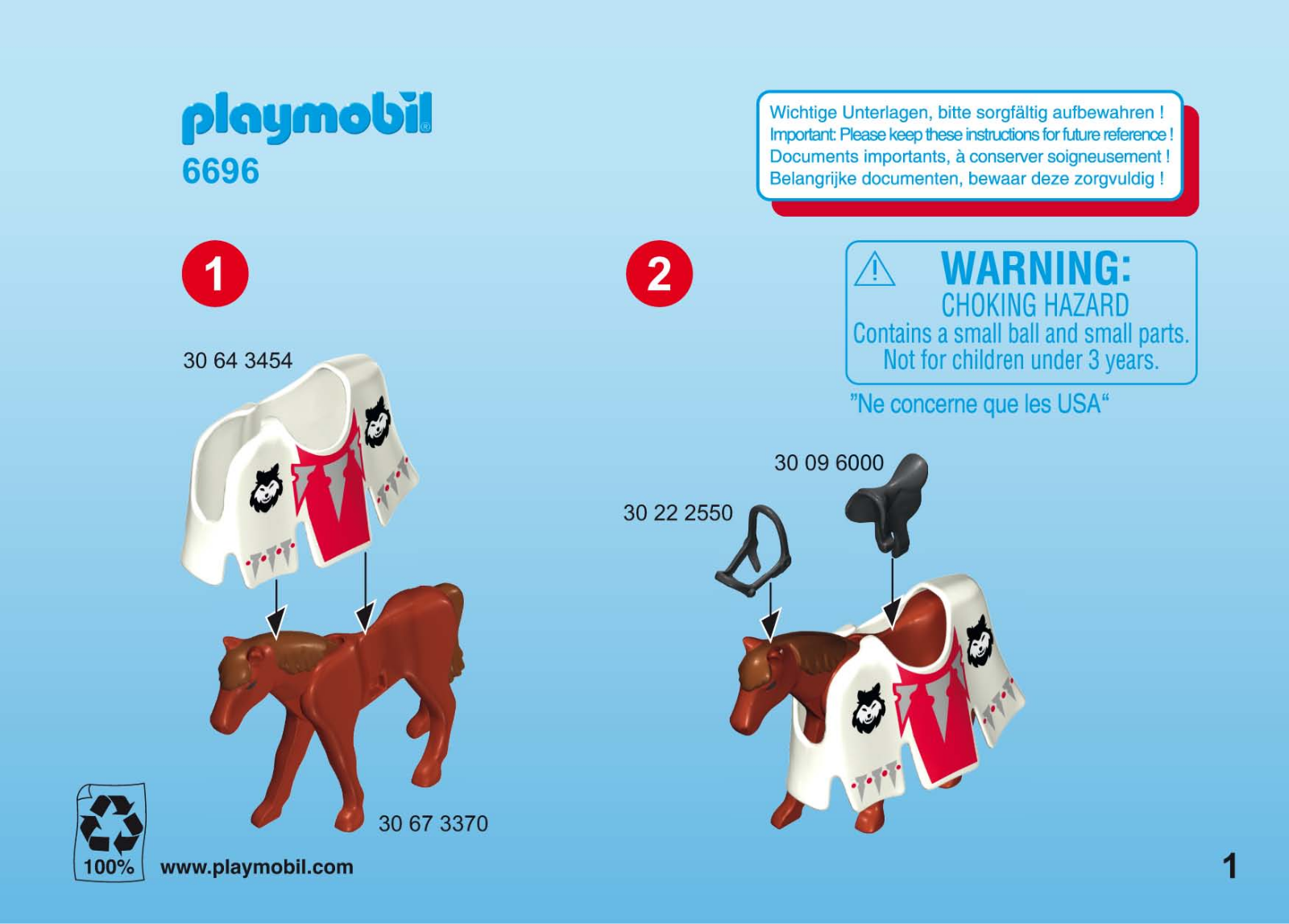 Playmobil 6696 Instructions