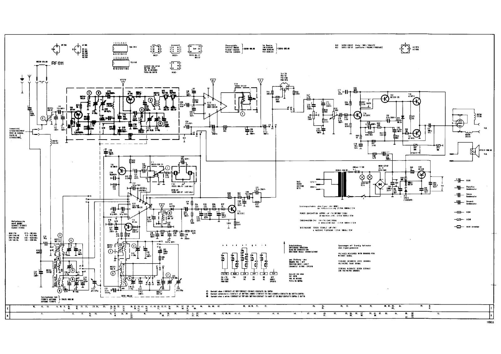Grundig rf611 schematic