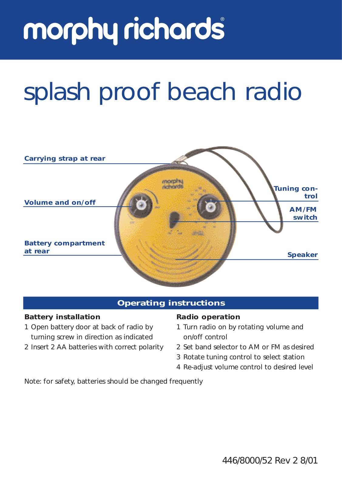 Morphy Richards IB27001 User Manual