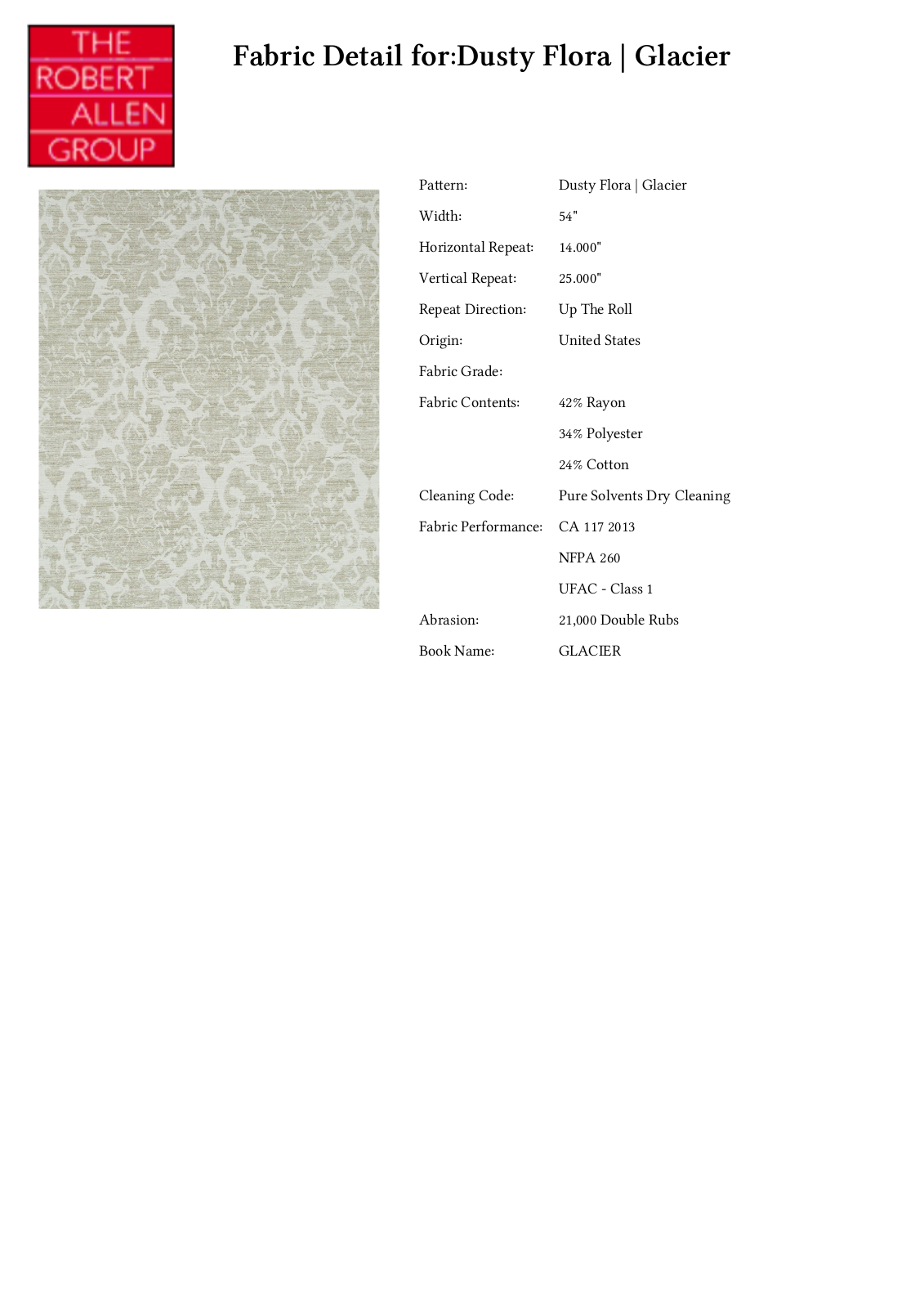 Robert Allen RALF1257 Specifications - ManualMachine.com