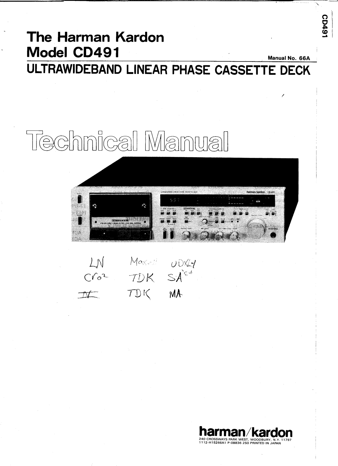 Sony CD491 A Service Manual