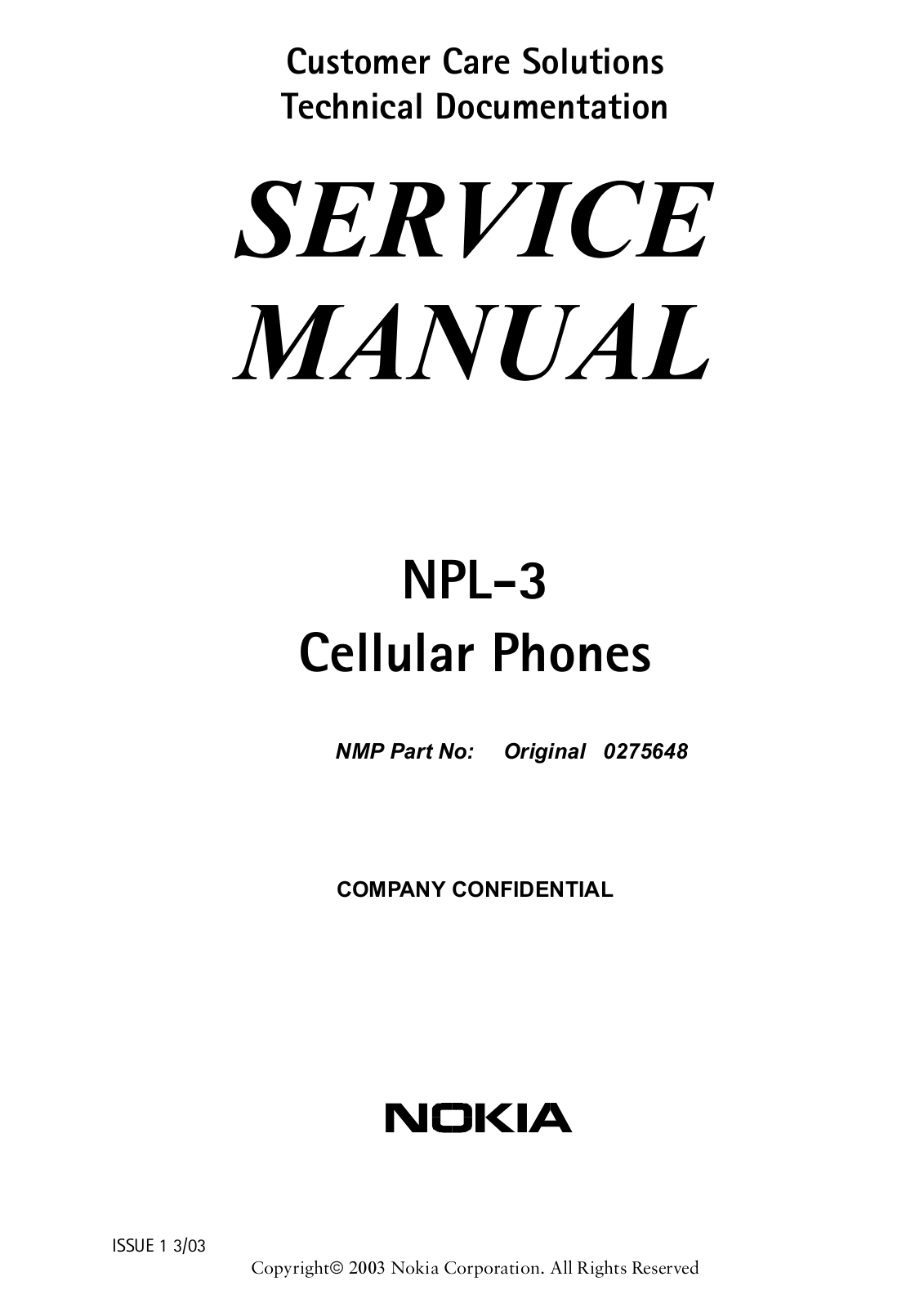 Nokia 6200 Service manual