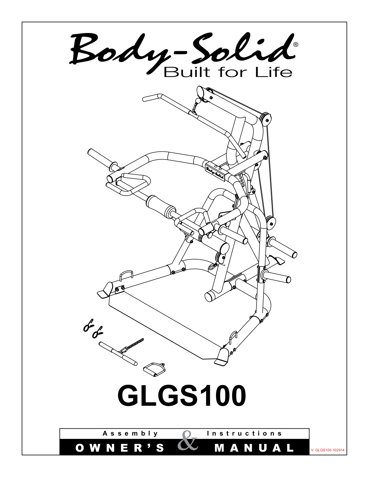 Body Solid GLGS100P4, GLGS100 User Manual