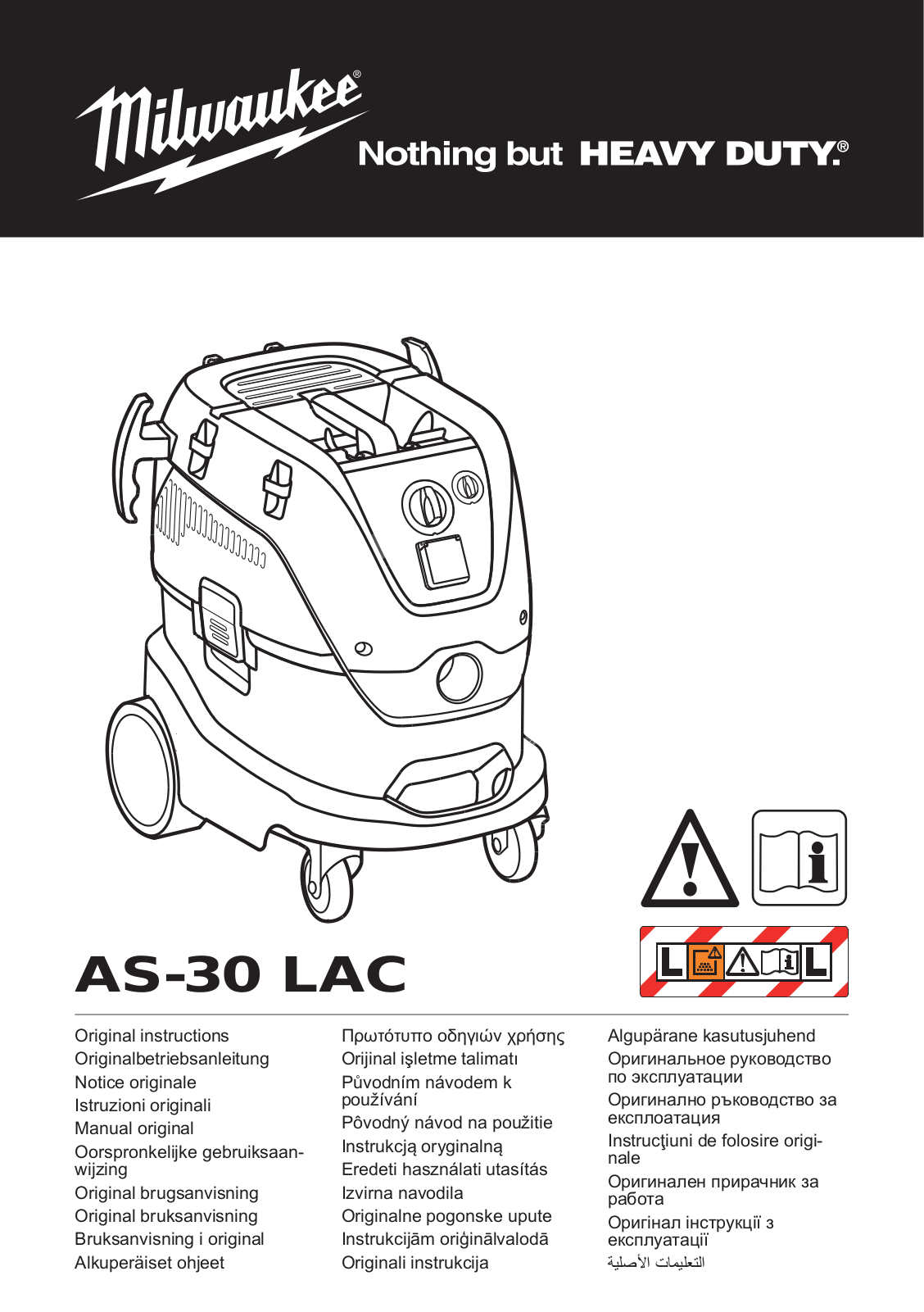 Milwaukee AS 30 LAC User Manual