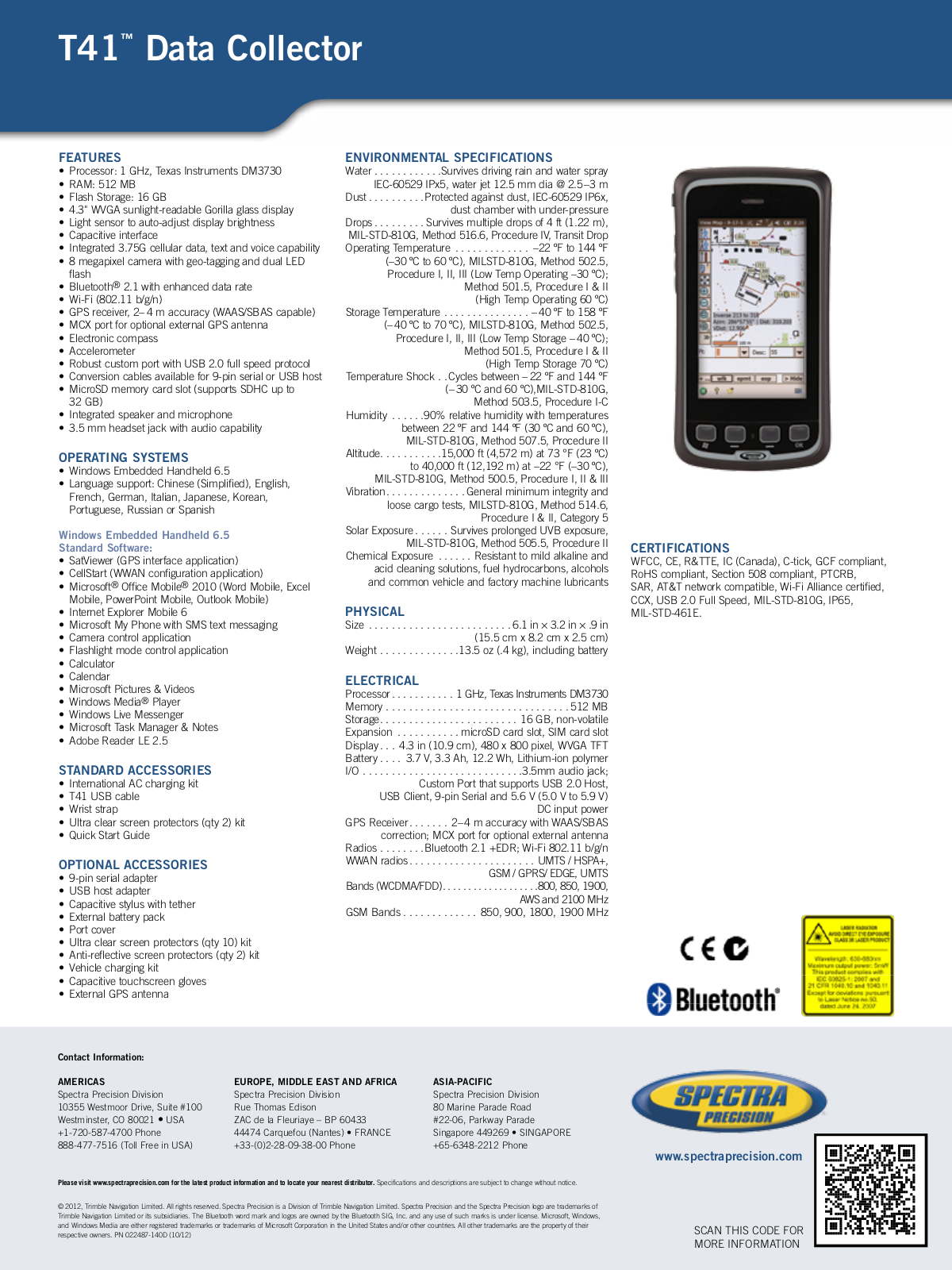 Spectra Precision T41 User Manual