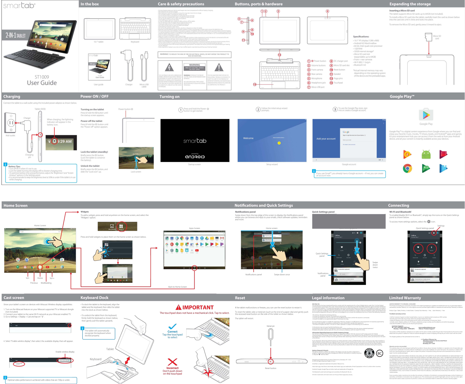 Smartab ST1009 User Manual