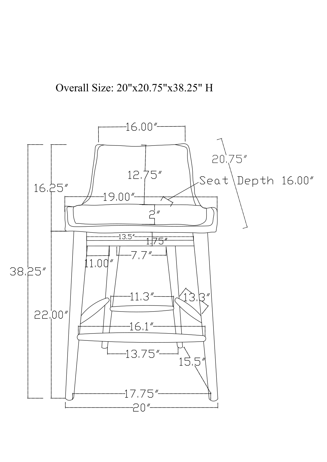 Mercury Row MROW7527 Dimensions - ManualMachine.com
