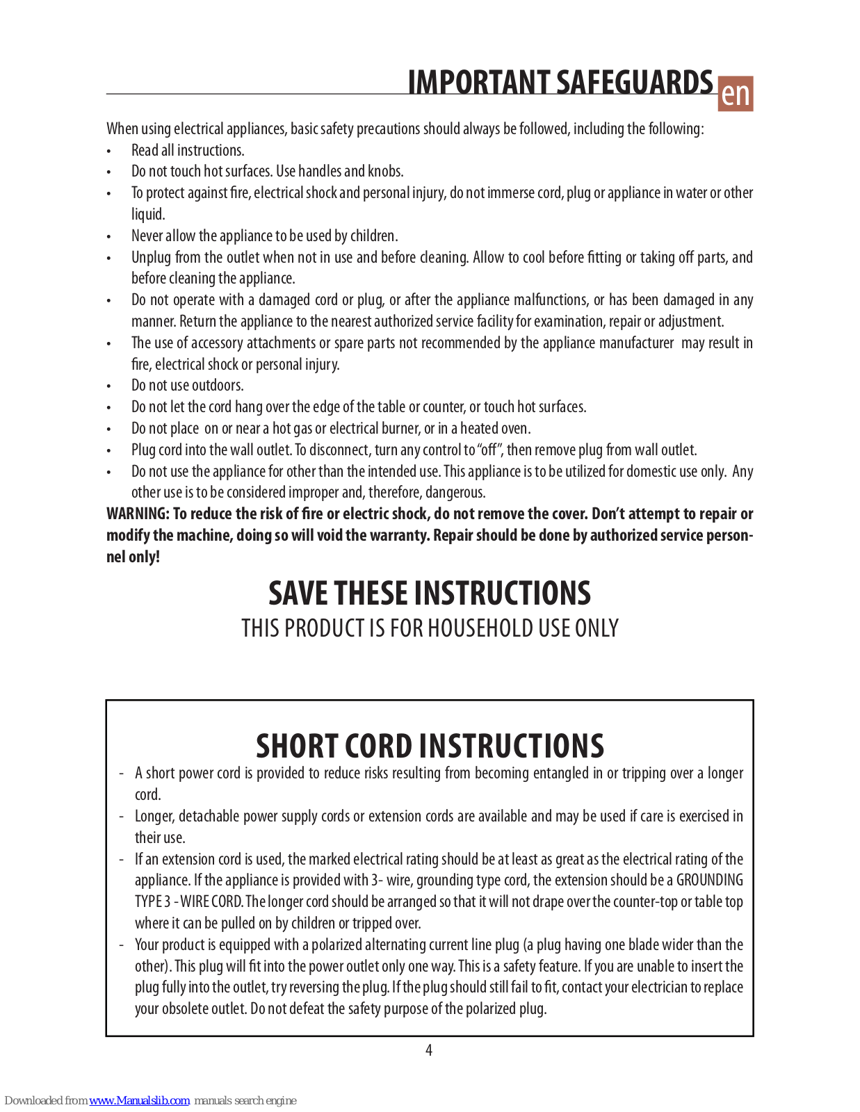 DeLonghi kMix DES02 Instruction Manual