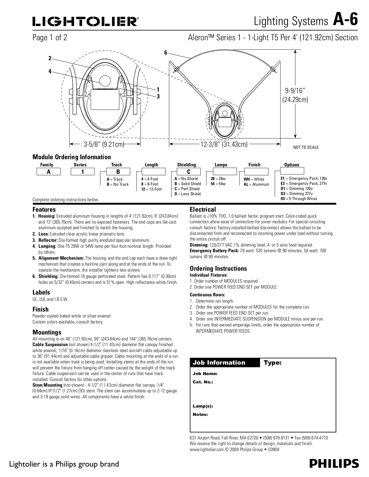 Lightolier A-6 User Manual